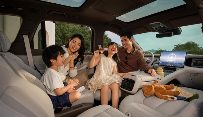 起大六座SUV满油满电跑1300公里麻将胡了试玩腾势N8L上市2998万(图9)